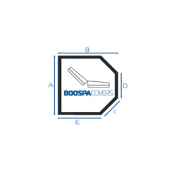 Couverture Spa Hexagonale 172cm X 194cm - 1003 - Premium - Bleu